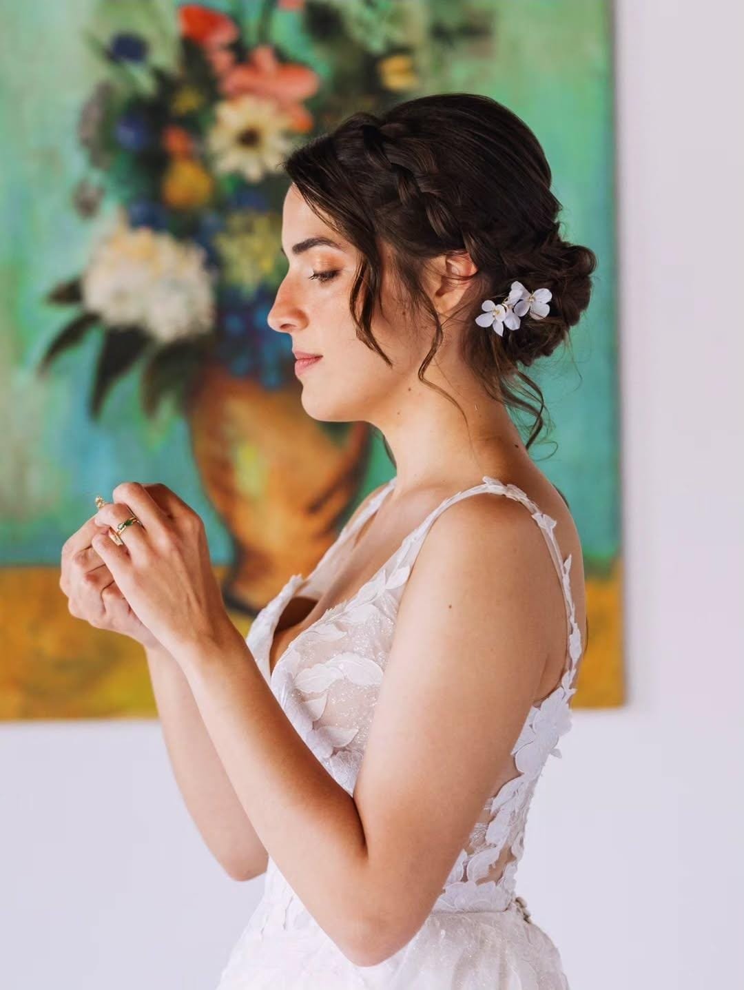 Mar Armengol maquillando novia — maquilladora Málaga