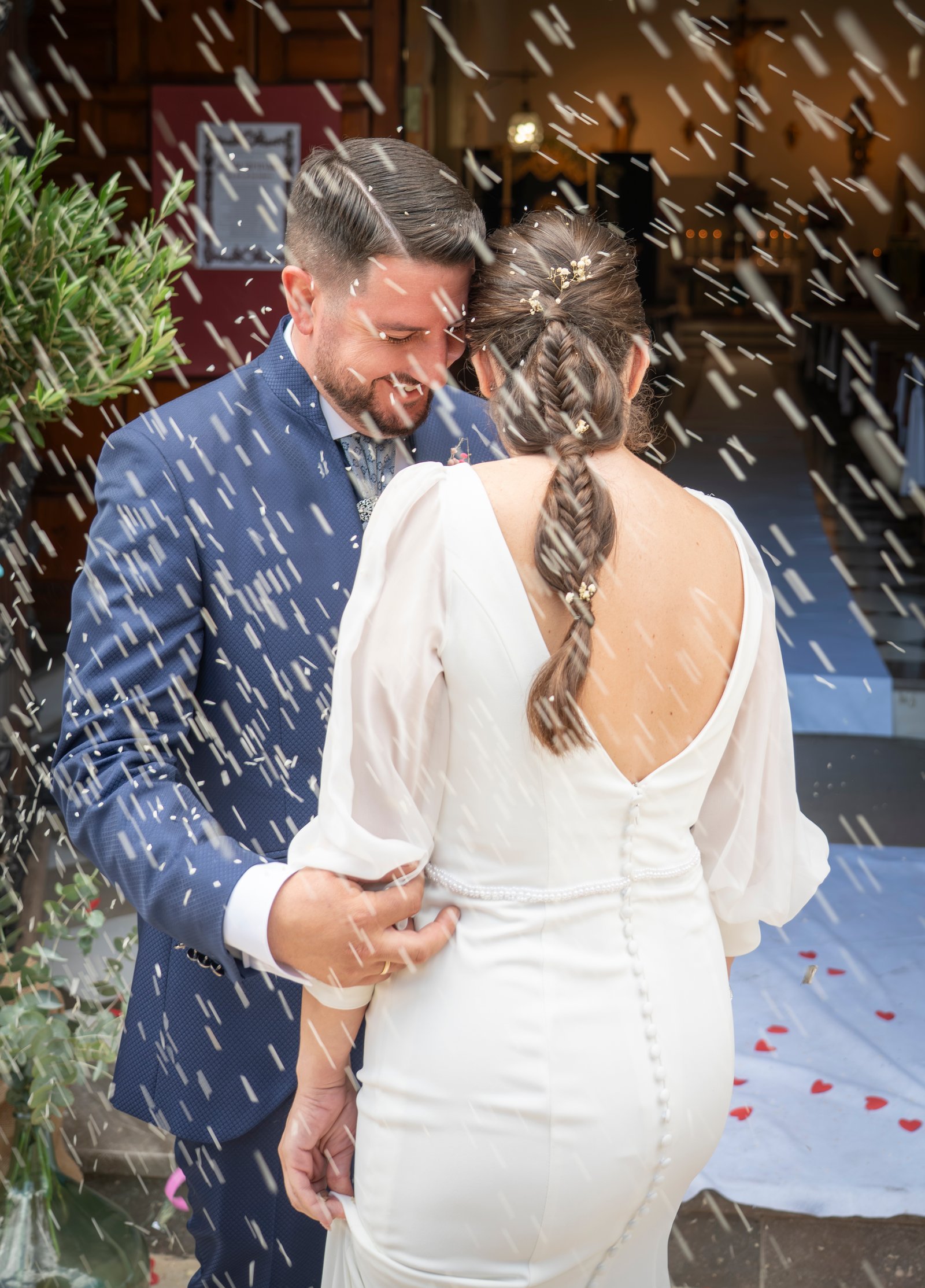 Peinado novia recogido — bridal hairstylist Málaga